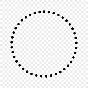 HD PNG Circle Black Dotted Border