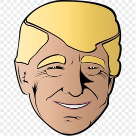 Donald Trump Cartoon Drawing Vector Face