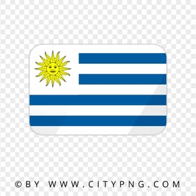 HD Uruguay Flat Flag Icon Transparent Background