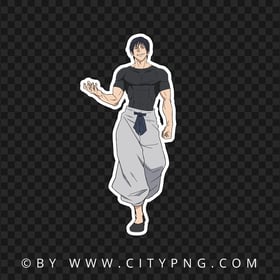 Jujutsu Kaisen Toji Fushiguro Sticker Character PNG