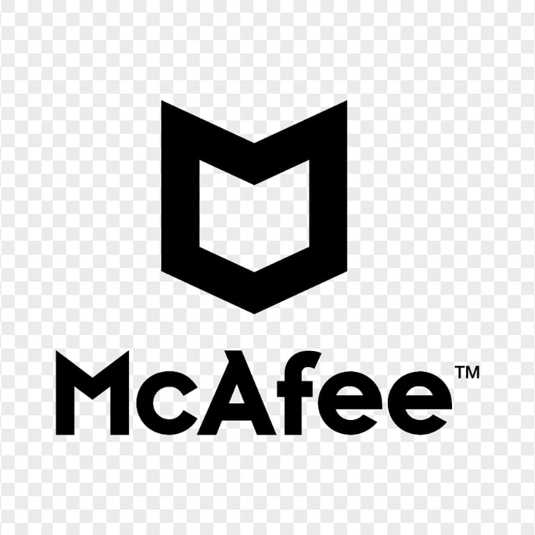 Black McAfee Logo Vector