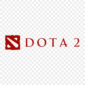 HD Dota 2 Logo Red Text With Symbol PNG