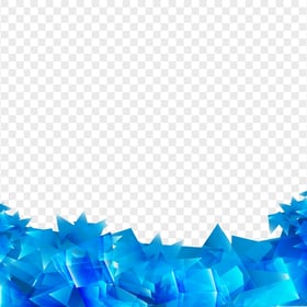 HD Blue Geometric Shapes Abstract Transparent PNG