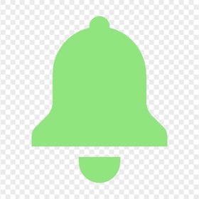 Download Flat Green Notification Bell Icon PNG