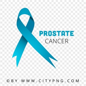 HD PNG Prostate Cancer Light Blue Ribbon Logo Sign