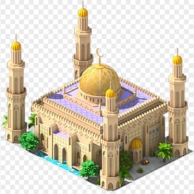 3D Isometric Sultan Qaboos Grand Mosque