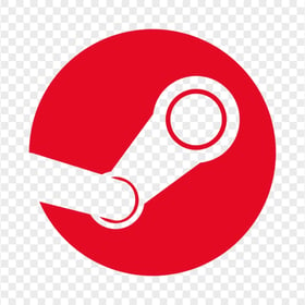 Steam Red Circle Icon Download PNG