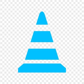 Download Blue Traffic, Sport Cone Icon PNG