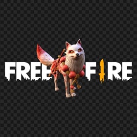 Spirit Fox Pet Character With Free Fire Logo