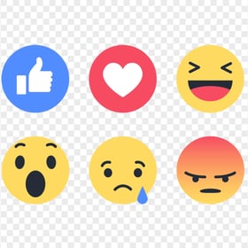 Facebook Messenger Emojis Reactions Icons