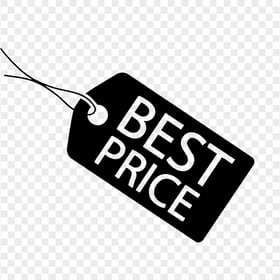 HD Black Best Price Tag Icon Transparent PNG