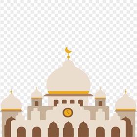 Vector Islam Masjid Illustration Icon Cartoon