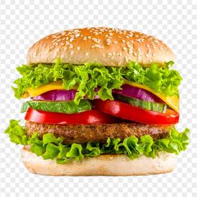 Download Veggie Cheeseburger Fast Food PNG