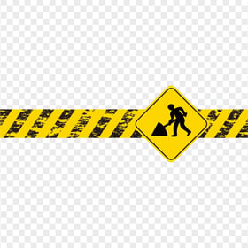Black & Yellow Construction Caution Tape Bar