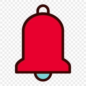 Red Flat Bell Icon FREE PNG