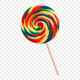 HD Real Multicolor Lollipop Stick Transparent PNG