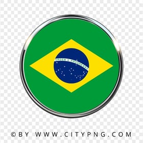 Round Circular Ring Brazil Flag Icon FREE PNG
