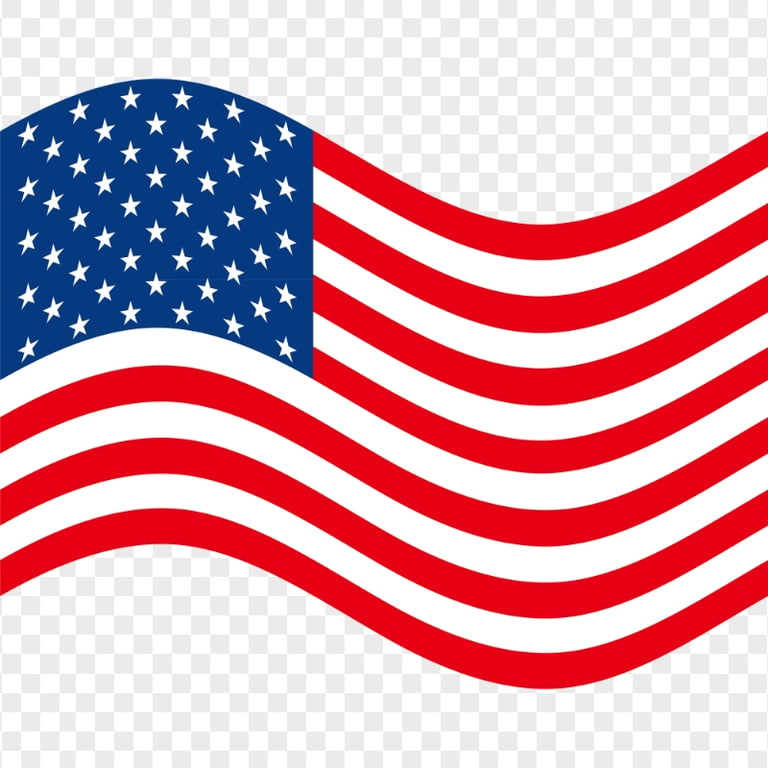 High Resolution US Flag Illustration