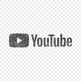 HD Silver Grey Glitter Aesthetic Youtube YT Logo PNG