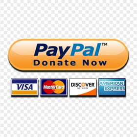 HD PayPal Donate Now Button With Credit Cards Icons PNG