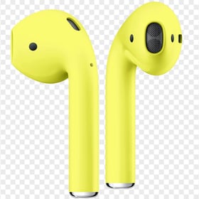 Yellow Fluo Apple Airpods 2 Generation