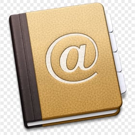 HD Illustration Email Address Contacts Book Icon PNG