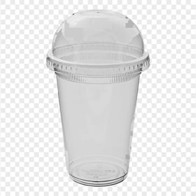 HD Disposable Plastic Cup With Dome Lid PNG