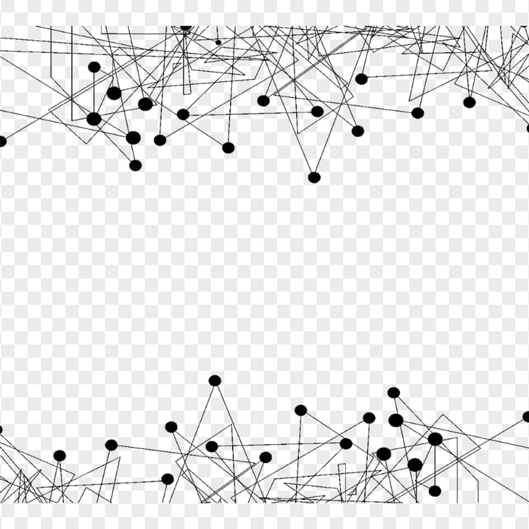 Network Connected Points Abstract PNG