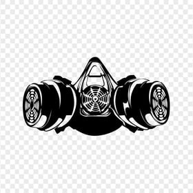 Gas Mask Drawing Silhouette Black Clipart