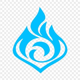 Blue Genshin Impact Game Logo Sign Symbol PNG Image