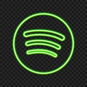 Spotify Green Neon Logo Sign HD PNG
