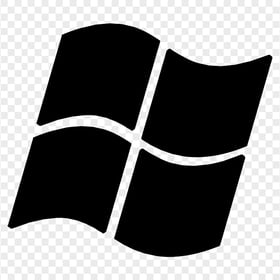 Windows XP Black Logo Icon PNG