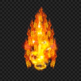 Gaming Goku Aura Fire PNG