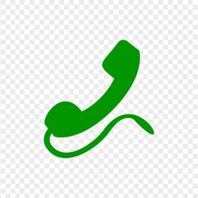 HD Green Traditional Phone Icon Transparent PNG