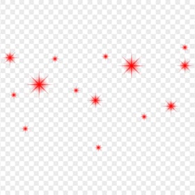 Red Stars Sparkle PNG