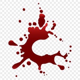 HD Splatter Red Blood Drops Vector PNG