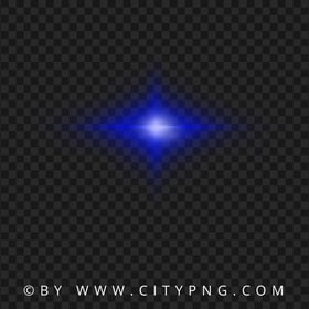 HD Dark Blue Lens Flares Star Glowing Effect PNG