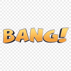 Bang! Comic Word Expression HD PNG