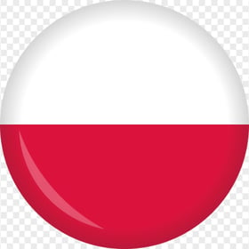 PNG Poland Glossy Illustration Round Flag Icon