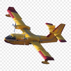 HD Canadair Firefighter Plane PNG