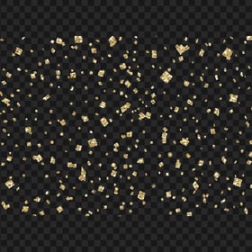 Floating Falling Gold Glitter Effect PNG IMG