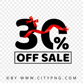 30 Percent Off Sale Sign Logo HD PNG