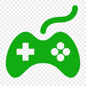 HD Joystick Game Controller Green Icon PNG