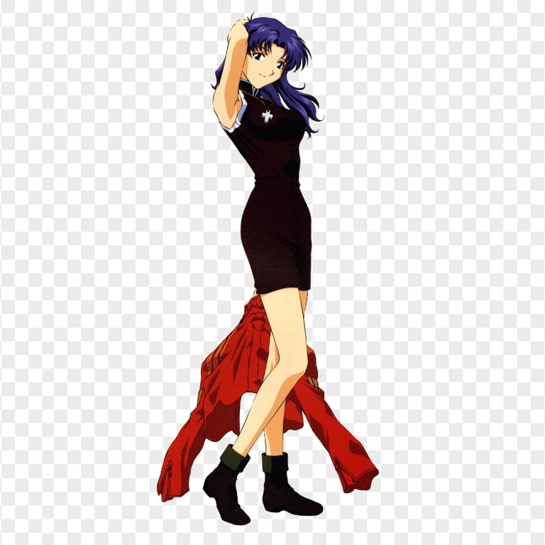 HD Misato Katsuragi Manga Character PNG