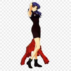 HD Misato Katsuragi Manga Character PNG