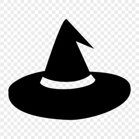 HD Black Halloween Witch Hat Silhouette PNG