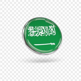 Illustration Round Saudi Arabia Flag Icon PNG