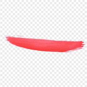 HD Red Watercolor Brush Line PNG