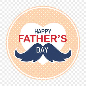 HD Happy Father's Day Round Logo Design PNG