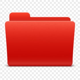 FREE Red MacOs Computer Folder Icon PNG